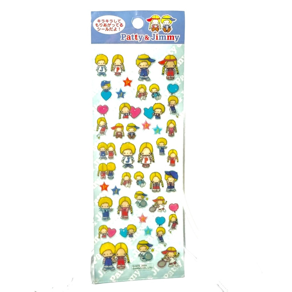 Vintage Sanrio Patty & Jimmy Sticker 2004 Japanese Release New BN Deadstock
